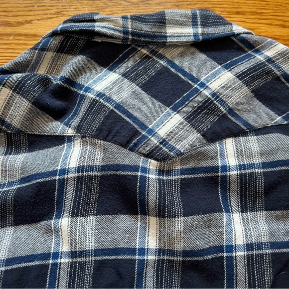 Aritzia TNA Blue Plaid Flannel - Picture 10 of 14
